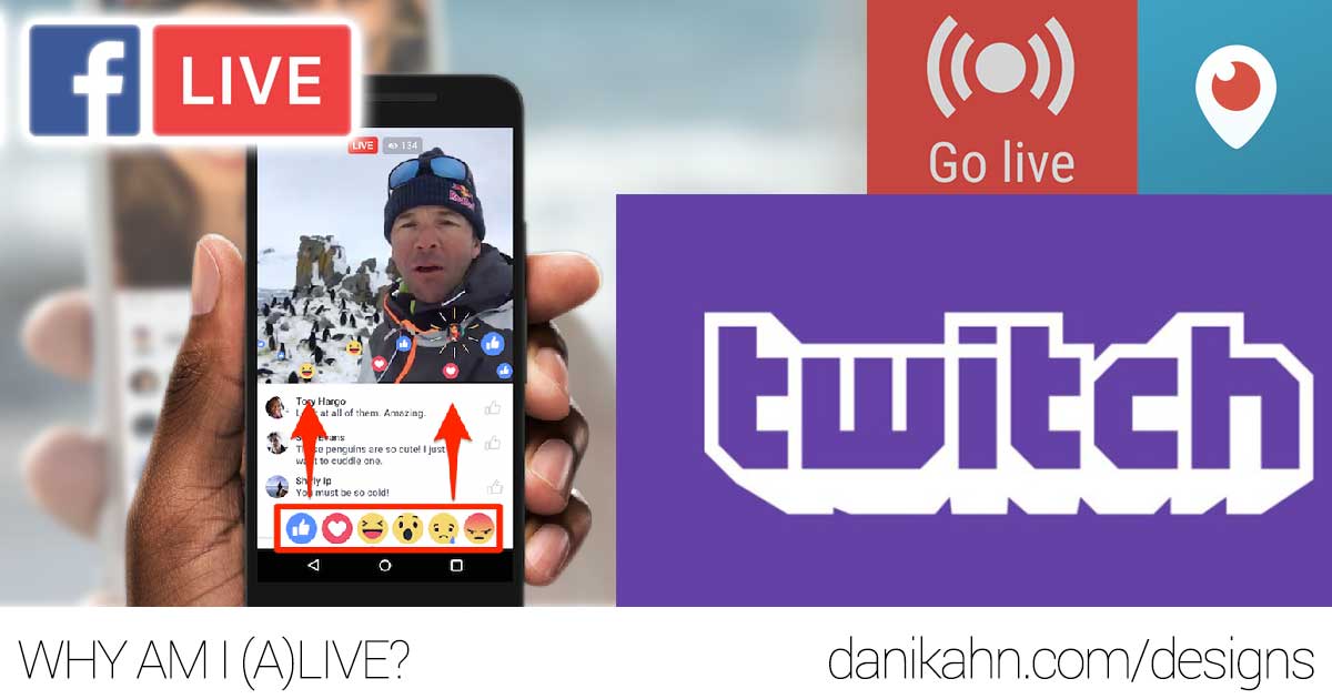twitch, twitter, facebook live, streaming, live video